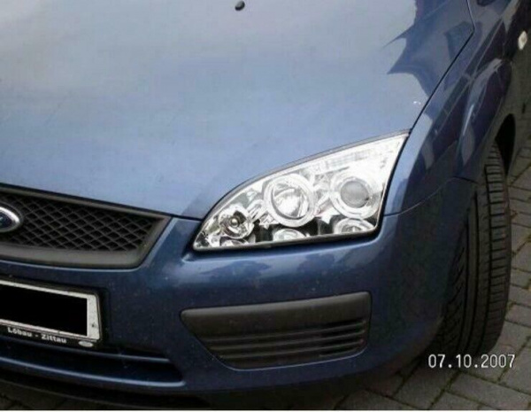 LED Angel Eyes Scheinwerfer für Ford Focus MK2 04-08 chrom